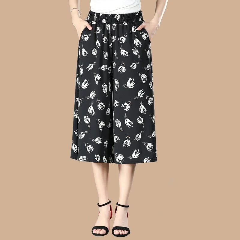 Wide-Leg Cotton Culottes For Summer.(Pack Of 4)