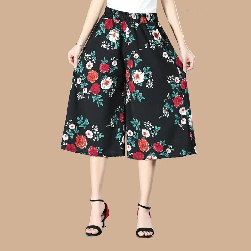 Wide-Leg Cotton Culottes For Summer.(Pack Of 4)