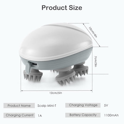 Electric Head & Scalp Massager - 1 Year Warranty.(Buy 1 Get 1 Free)