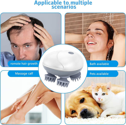 Electric Head & Scalp Massager - 1 Year Warranty.(Buy 1 Get 1 Free)