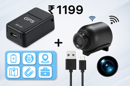 Combo Of Gps Tracker and Hidden Portable Camera Only At Rs 1199