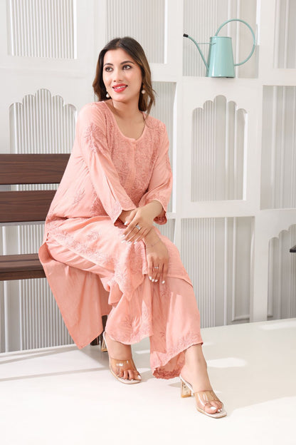 Nazakat Authentic Lucknowi Kurta Set