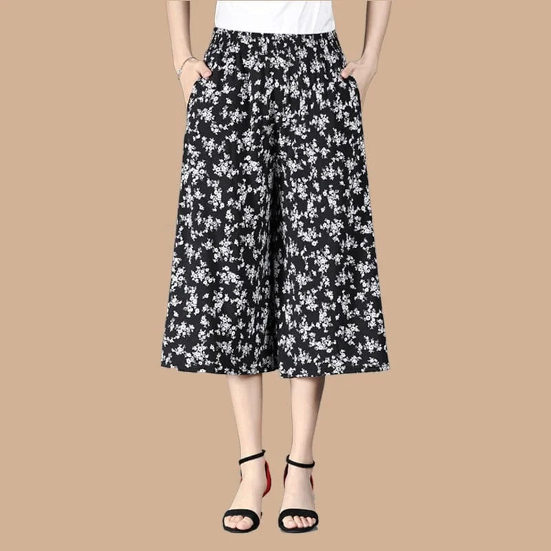 Wide-Leg Cotton Culottes For Summer.(Pack Of 4)